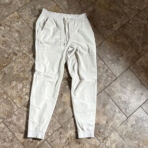 Men's Cream Jogger Pants